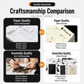 Retechart teardown frame craftsmanship comparison with paper quality and assembly details