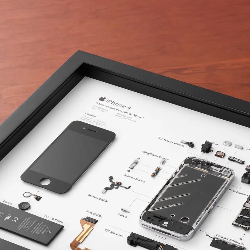 iPhone 4 Teardown Frame | Collectible Apple Tech Art