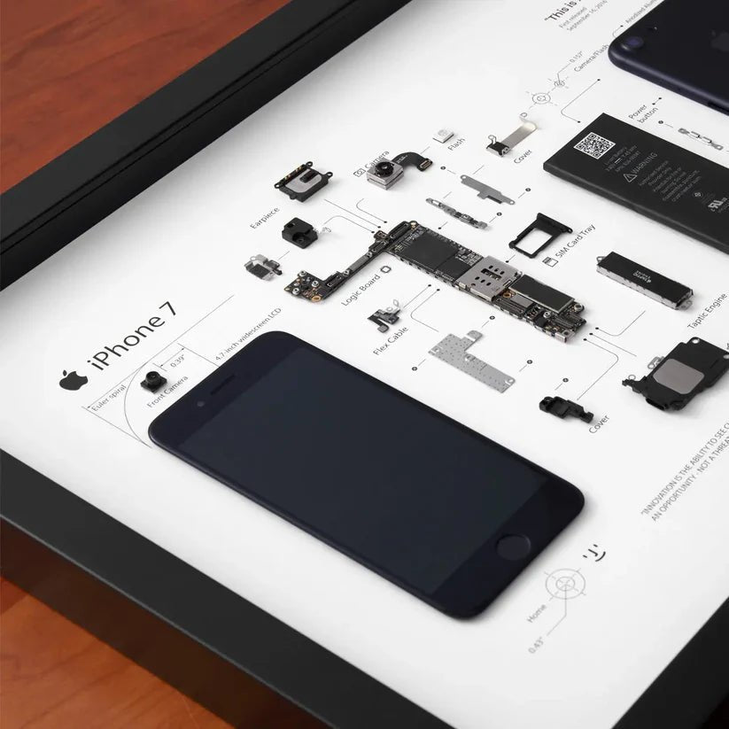 iPhone 7 Teardown Frame | Collectible Apple Tech Art